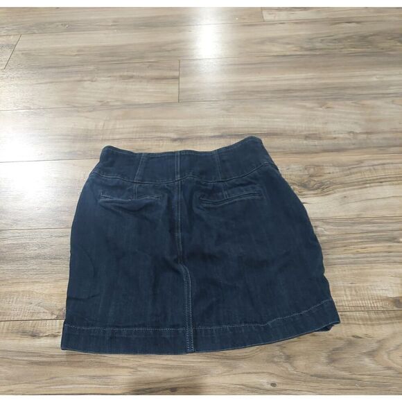 Express Mini Denim Skirt High Waist 6 - Picture 3 of 12